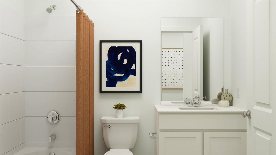 Furnished interior view inside a new home in Meadowlark Preserve, Pflugerville (Image 10).