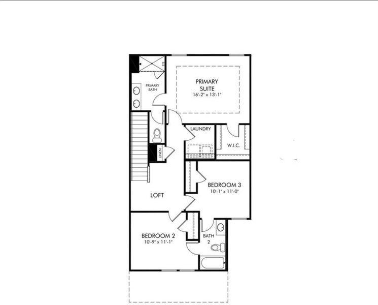2D floor plan layout of this home in , Mableton, GA (Image 4).