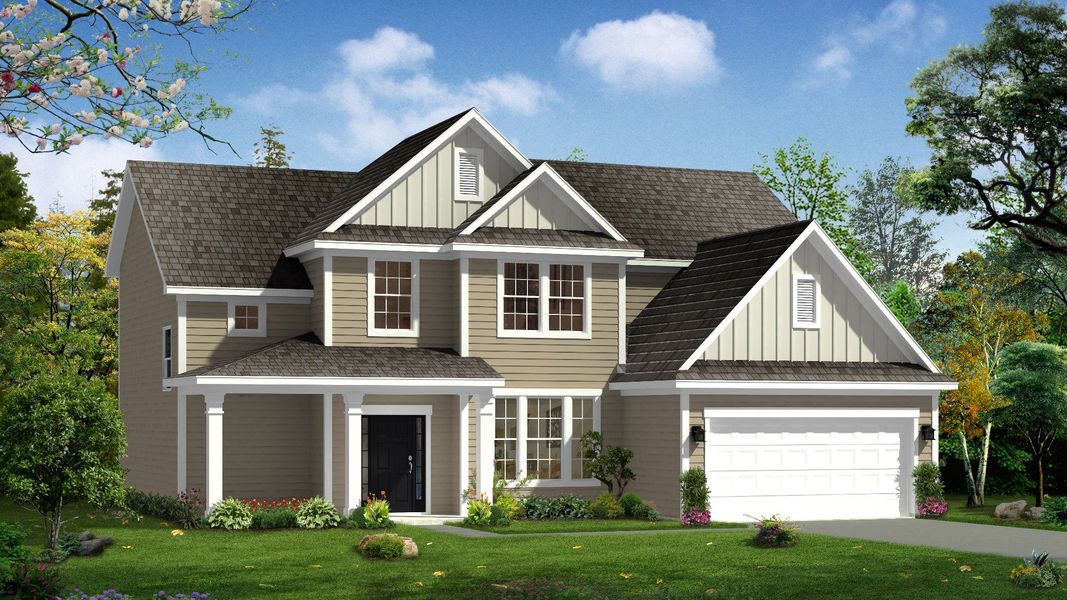 Image 1 representing the Arlington by DRB Homes in Blake Pond, Lillington, NC.