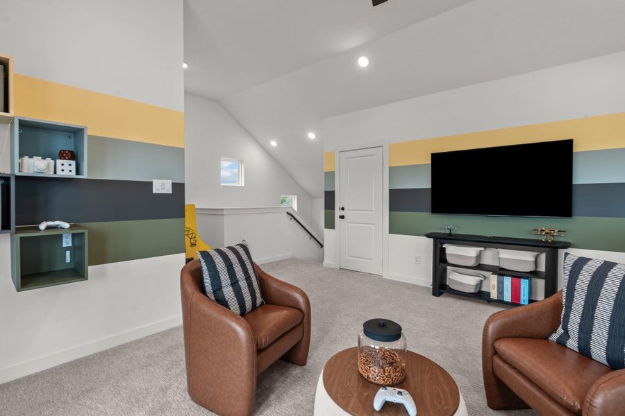 Furnished interior view inside a new home in The Crossvine – Garden Homes, Schertz (Image 21).