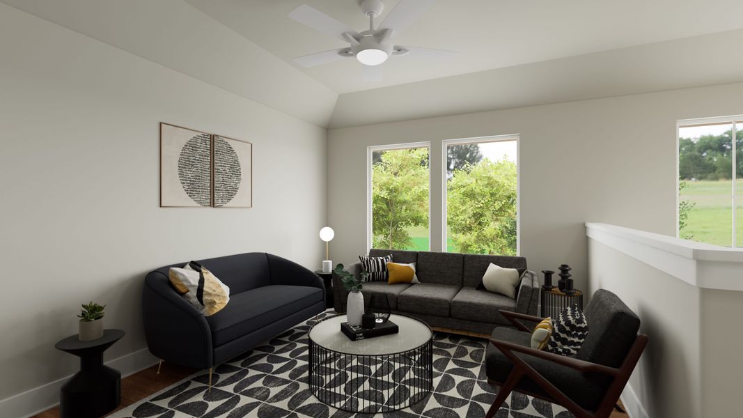 Representative furnished interior of a home built from the Laurel by Tri Pointe Homes in Landmark, Denton (Image 15). Representative furnished interior of a home built from the Laurel by Tri Pointe Homes in Landmark, Denton (Image 15).