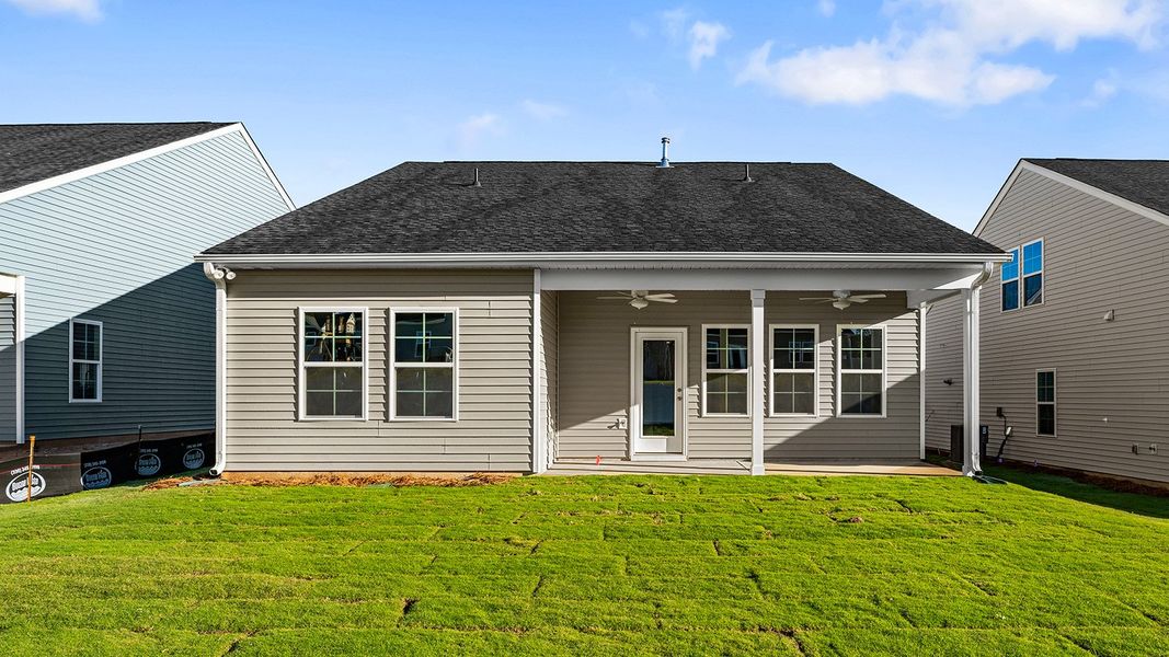 Exterior details and patio area of a home in Fieldstone, Lexington (Image 4).