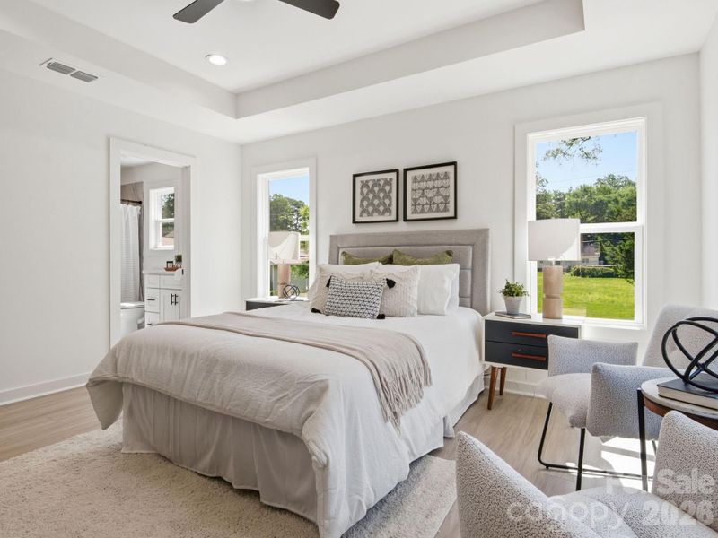 Furnished interior view inside a new home in , Charlotte (Image 18).
