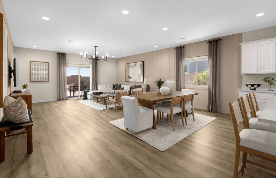 Representative furnished interior of a home built from the Lantana by Pulte Homes in Festival Foothills, Buckeye (Image 10).