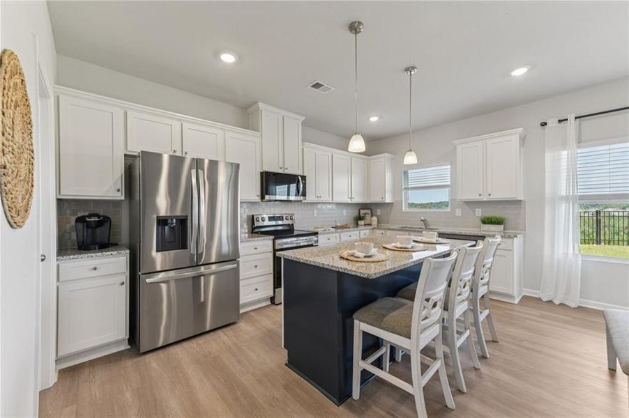 Furnished interior view inside a new home in The Hills at Cedar Creek, Winder (Image 16).