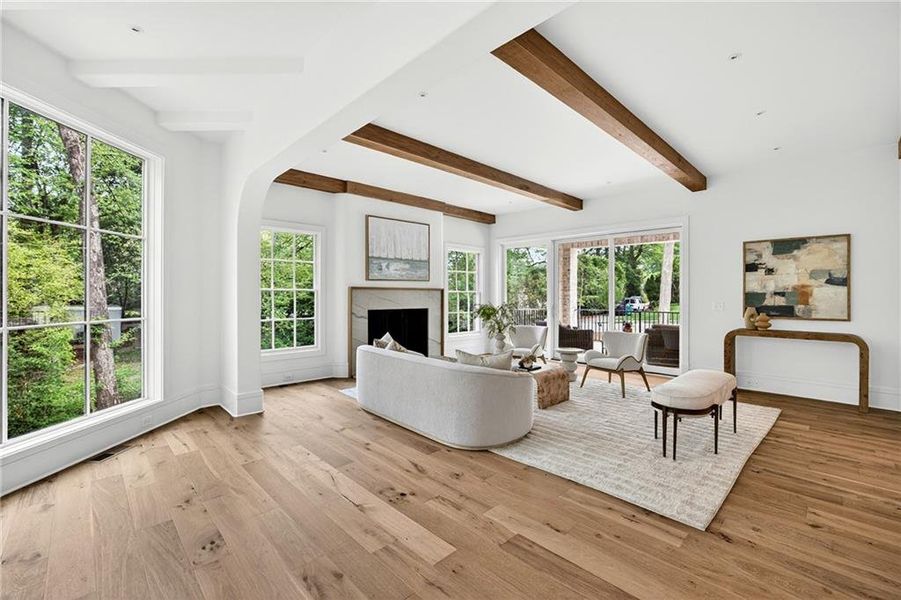 Furnished interior view inside a new home in , Atlanta (Image 8).
