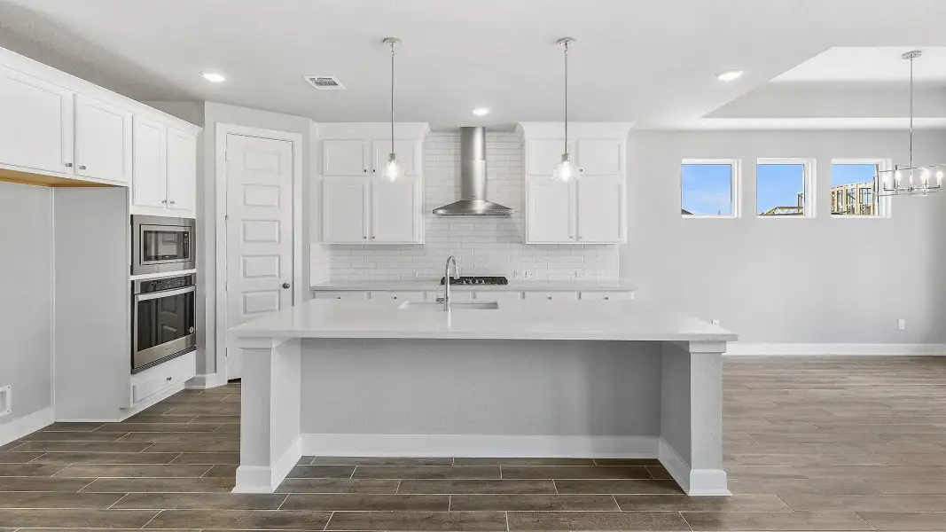 Furnished interior view inside a new home in Grand Central Park, Conroe (Image 10).