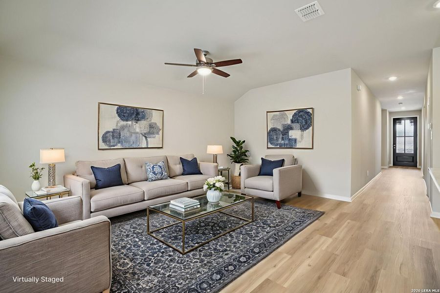Furnished interior view inside a new home in Royal Crest, San Antonio (Image 12).