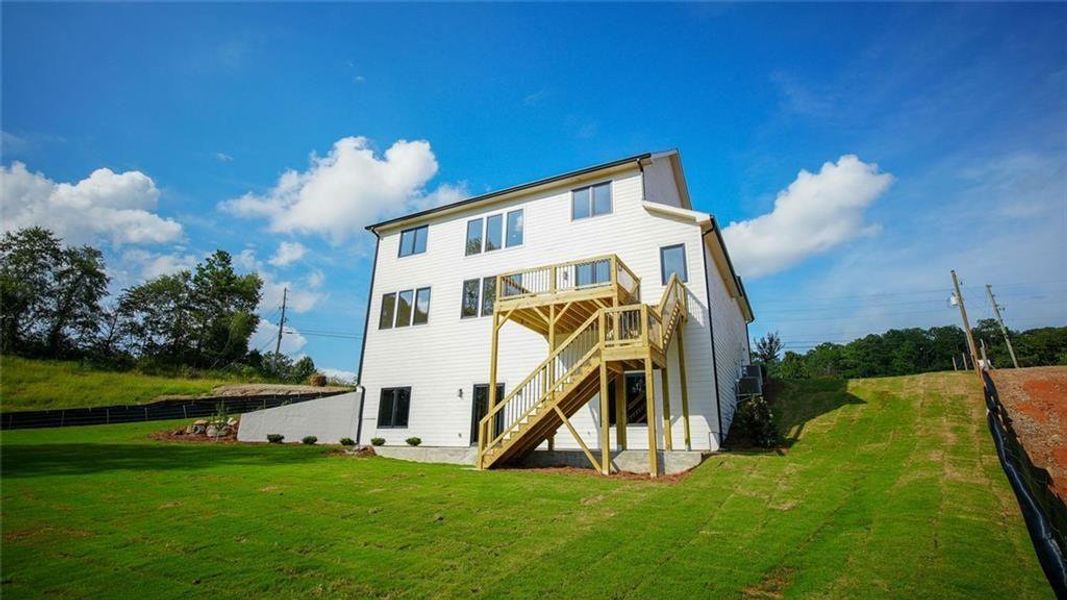 Exterior details and patio area of a home in , Flowery Branch (Image 38).