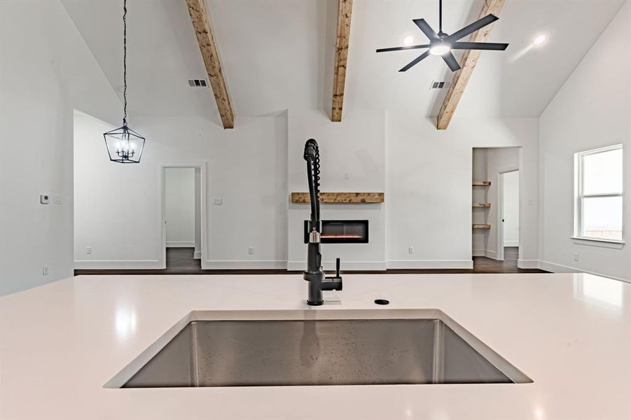 Close-up of interior finishes inside a home in , Granbury (Image 15).