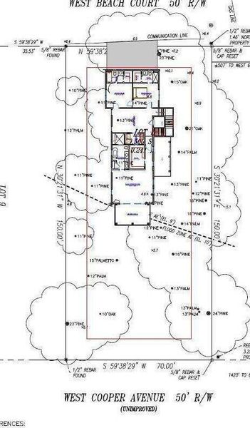2D floor plan layout of this home in , Folly Beach, SC (Image 7).