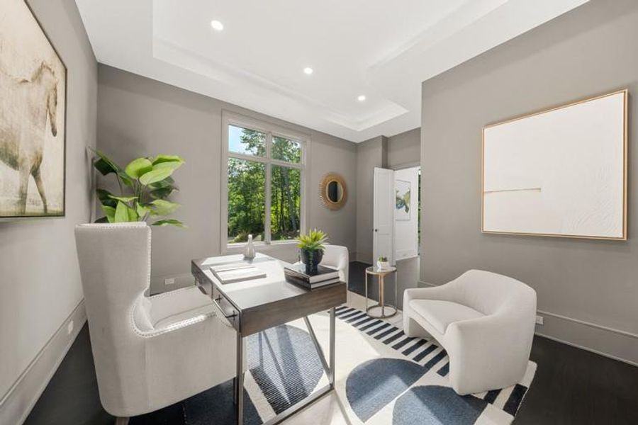 Furnished interior view inside a new home in , Sandy Springs (Image 46).