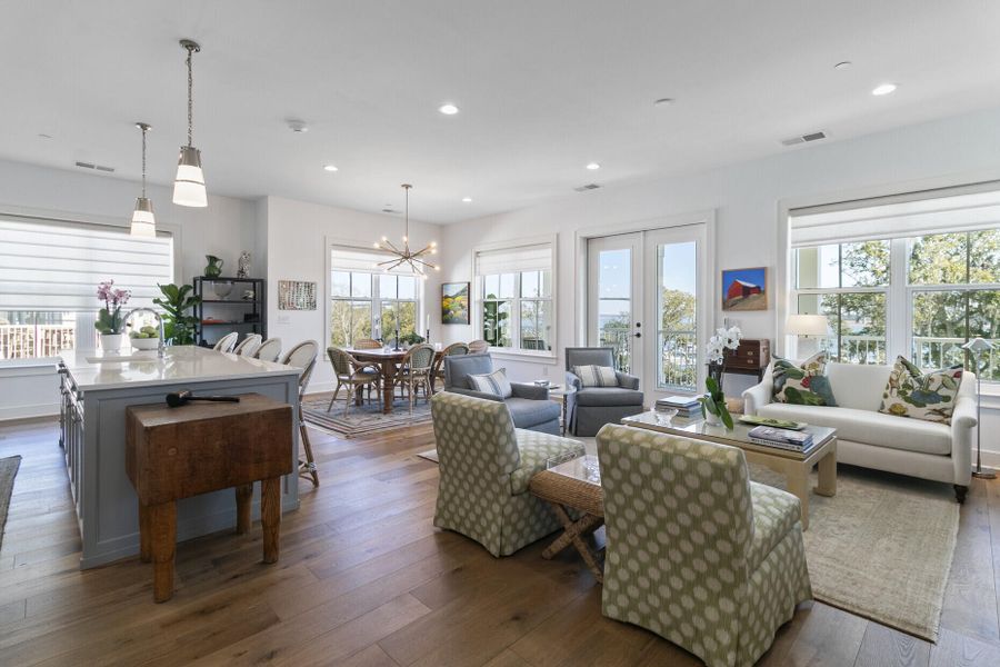 Furnished interior view inside a new home in , Charleston (Image 9).