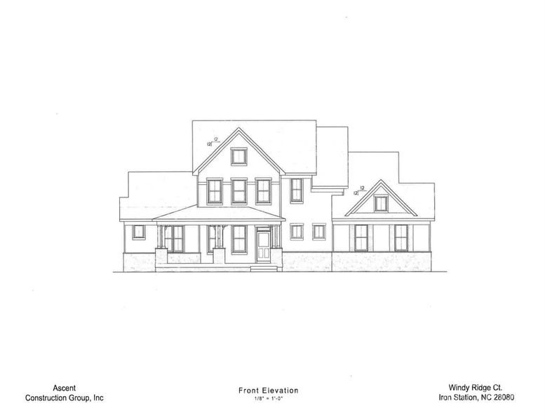 Exterior rendering of this home design in , Iron Station, NC (Image 1). Exterior rendering of this home design in , Iron Station, NC (Image 1).