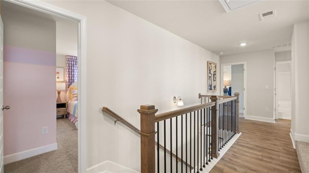Furnished interior view inside a new home in Evergreen Crossing, Locust Grove (Image 17). Furnished interior view inside a new home in Evergreen Crossing, Locust Grove (Image 17).
