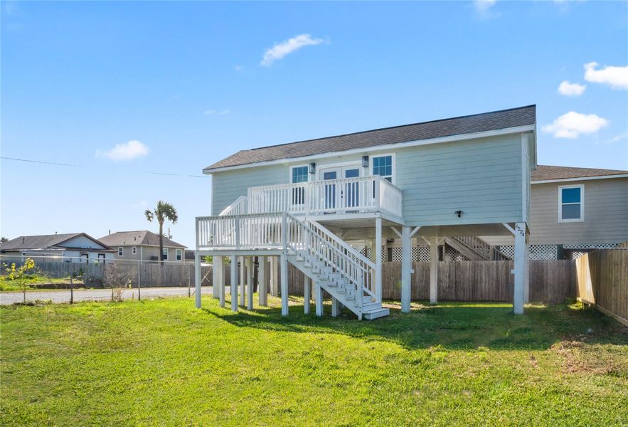 Exterior details and patio area of a home in , Galveston (Image 27). Exterior details and patio area of a home in , Galveston (Image 27).