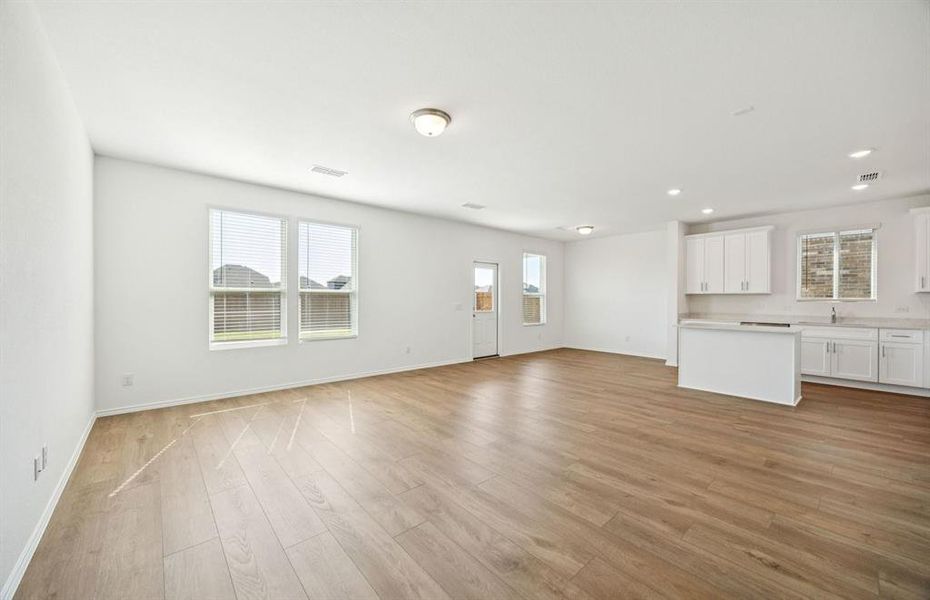 Gathering room with view of main living areas