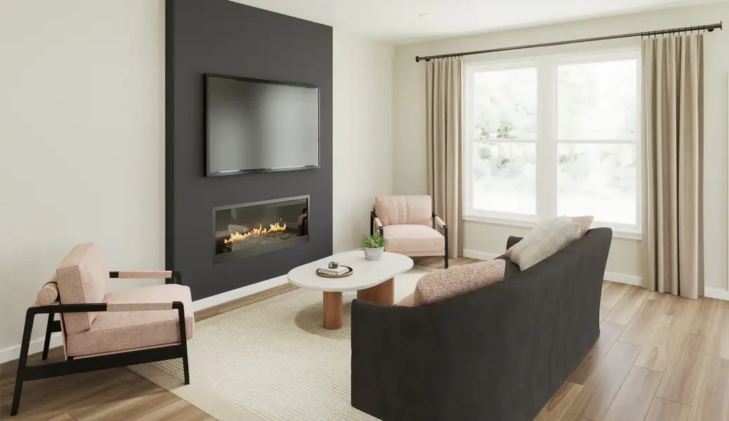 Representative furnished interior of a home built from the Atlas by Fischer Homes in Coral Cove, Panama City Beach (Image 3).