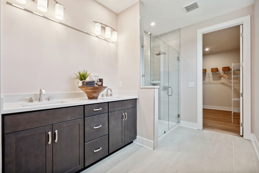 Representative furnished interior of a home built from the Stowe by Tri Pointe Homes in Seven Oaks, Belmont (Image 39).