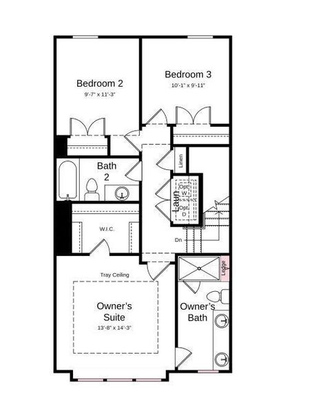 Structural options added include; Gourmet kitchen, storage on second floor, and ledge in primary bath.