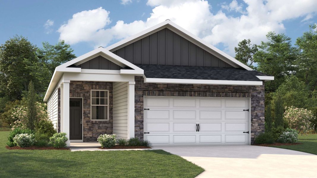 Representative exterior photo of a completed home built from the BOWEN by D.R. Horton in Percy Cove, Antioch, TN (Image 2).