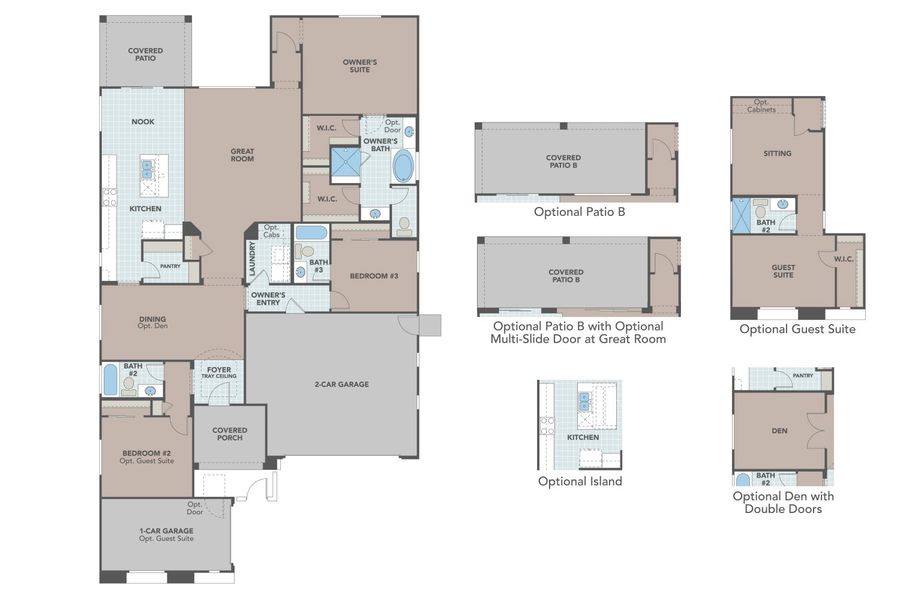 Experience luxury in residential architecture with this elegantly designed single-family home layout.