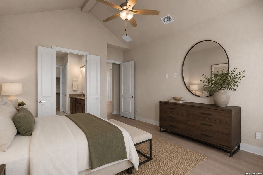 Furnished interior view inside a new home in Davis Ranch, San Antonio (Image 5). Furnished interior view inside a new home in Davis Ranch, San Antonio (Image 5).