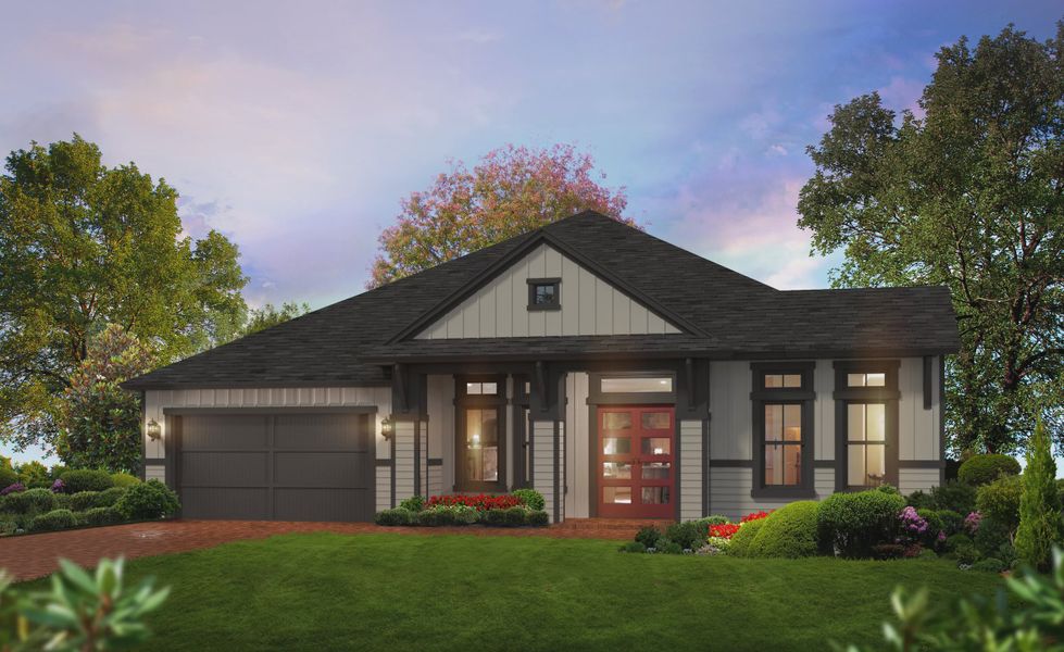 Representative exterior photo of a completed home built from the Costa Mesa II by ICI Homes in Oakmont, Gainesville, FL (Image 4).