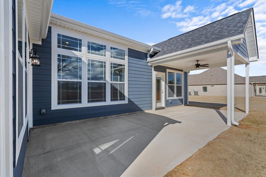 Representative exterior details of a home built from the Roosevelt by Enchanted Homes in Guadalupe Heights, Seguin (Image 22).
