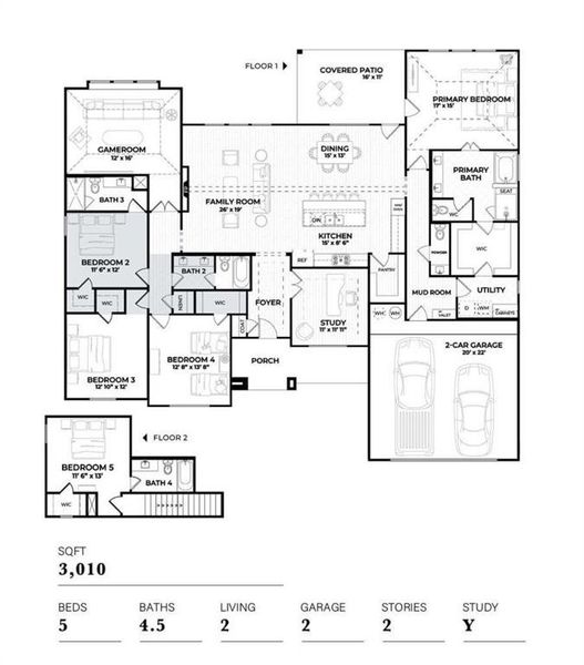 Floorplan is single story and this property does not have the second floor