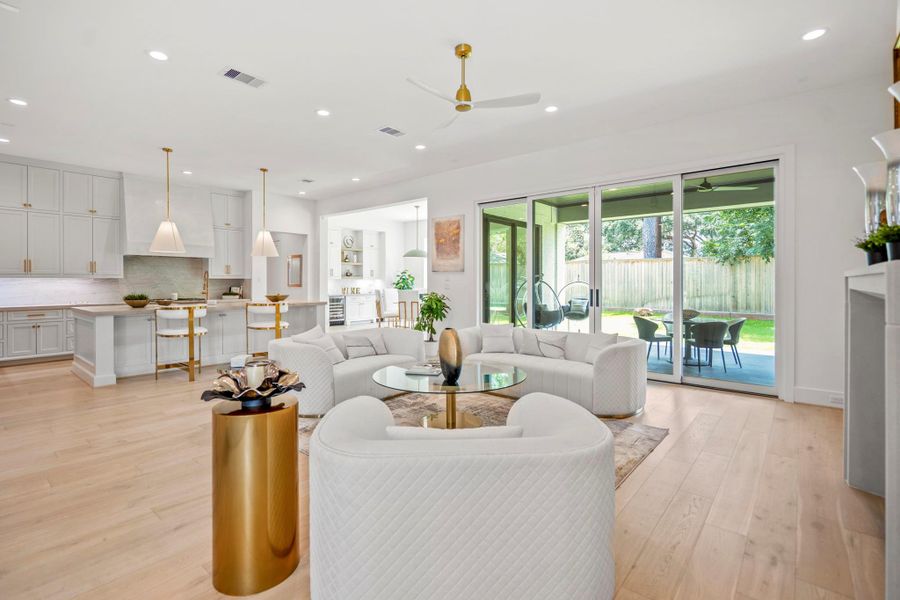 Furnished interior view inside a new home in , Houston (Image 39).