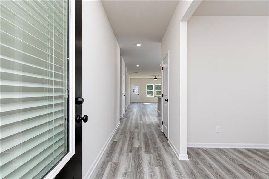Spacious, unfurnished interior of a new home in Lake Preserve at Jackson Trail, Jefferson (Image 28). Spacious, unfurnished interior of a new home in Lake Preserve at Jackson Trail, Jefferson (Image 28).