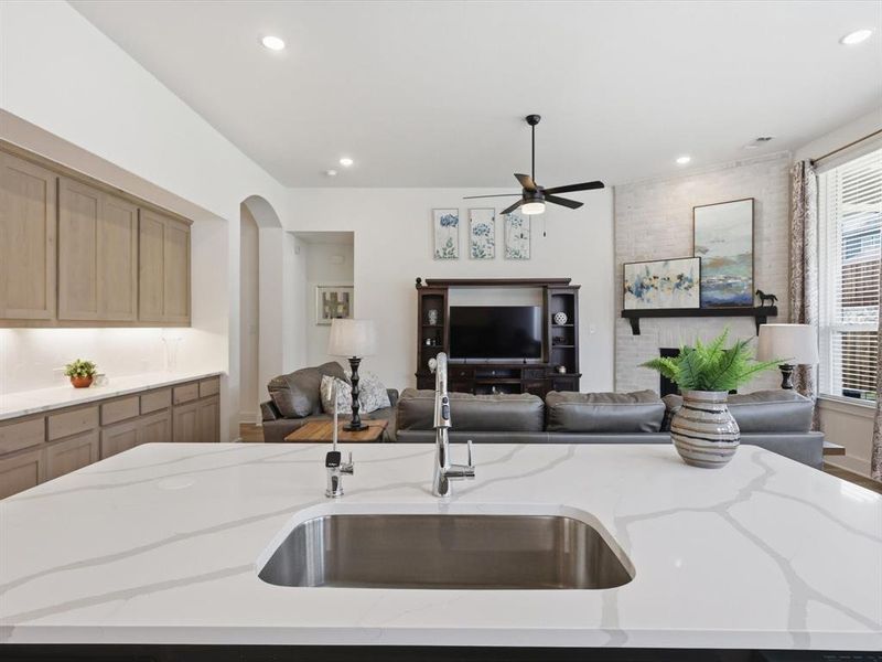 Furnished interior view inside a new home in Thompson Farms, Van Alstyne (Image 12).