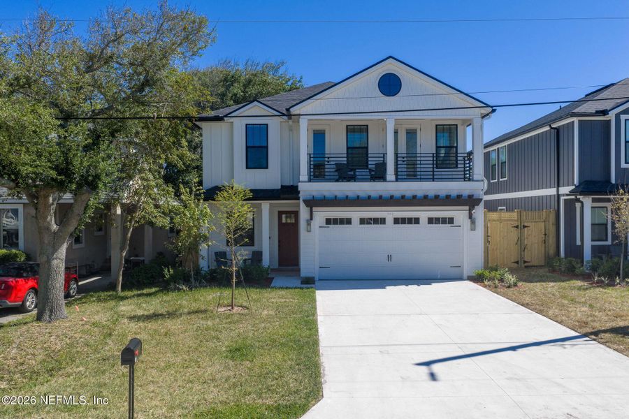 Front exterior of a new home in , Jacksonville Beach, FL, highlighting curb appeal (Image 23).