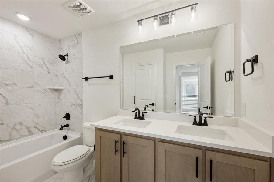 Furnished interior view inside a new home in Willow Wood Classic 50, McKinney (Image 18).