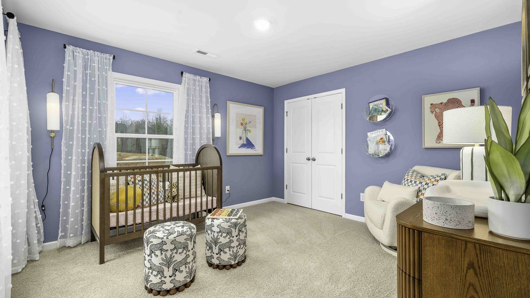 Furnished interior view inside a new home in The Meadows at Kinsley, Jamestown (Image 14). Furnished interior view inside a new home in The Meadows at Kinsley, Jamestown (Image 14).