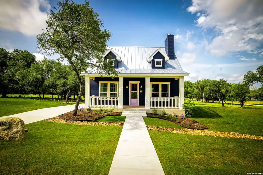 Front exterior of a new home in , Blanco, TX, highlighting curb appeal (Image 28). Front exterior of a new home in , Blanco, TX, highlighting curb appeal (Image 28).