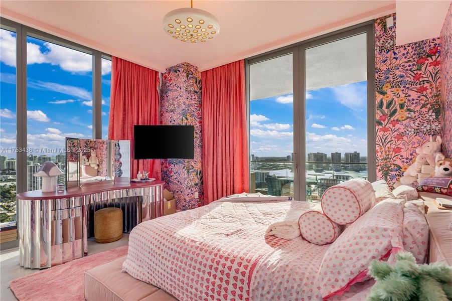 Furnished interior view inside a new home in , Sunny Isles Beach (Image 6). Furnished interior view inside a new home in , Sunny Isles Beach (Image 6).