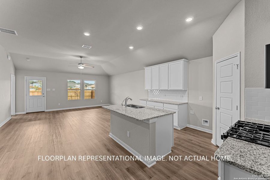 Furnished interior view inside a new home in Meadows at Clear Springs, New Braunfels (Image 4).