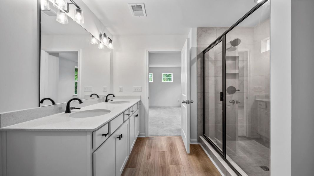 Furnished interior view inside a new home in Creekside at Andrews, Summerville (Image 8).