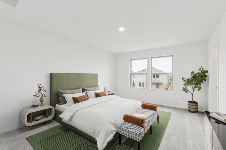 Furnished interior view inside a new home in Mavera, Conroe (Image 12).