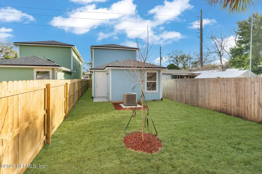 Exterior details and patio area of a home in , Jacksonville (Image 3). Exterior details and patio area of a home in , Jacksonville (Image 3).