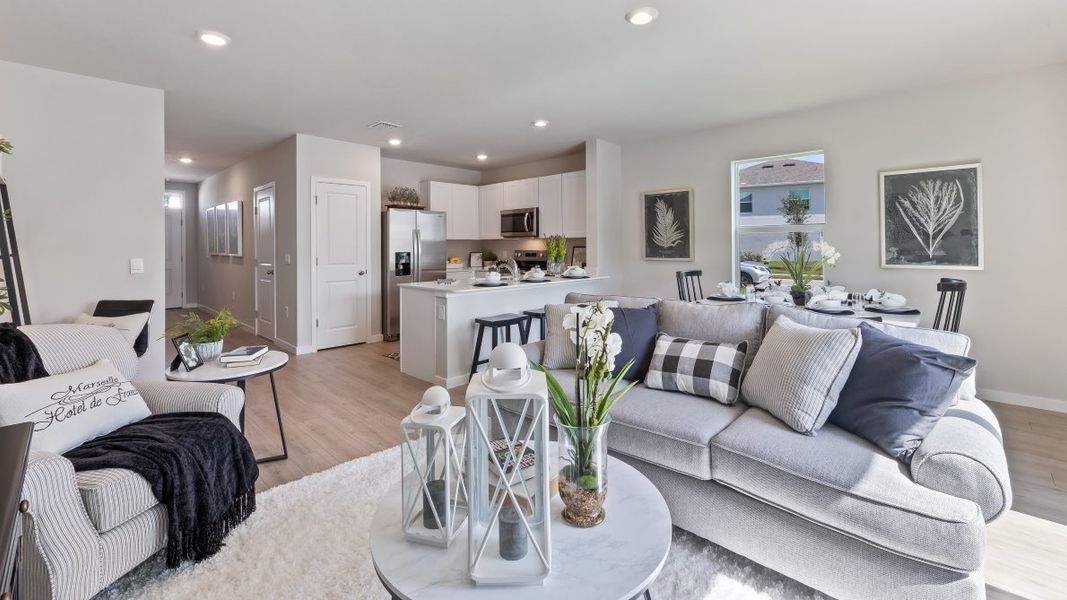 Furnished interior view inside a new home in Asher Park, Lehigh Acres (Image 5).
