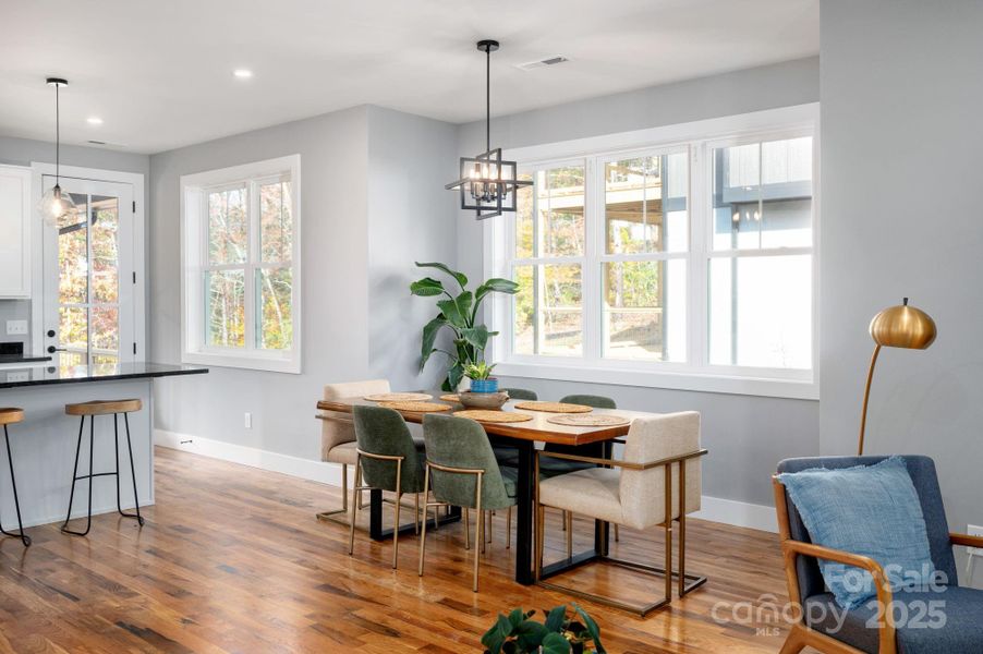 Dining Area Off of Kitchen and Deck Access