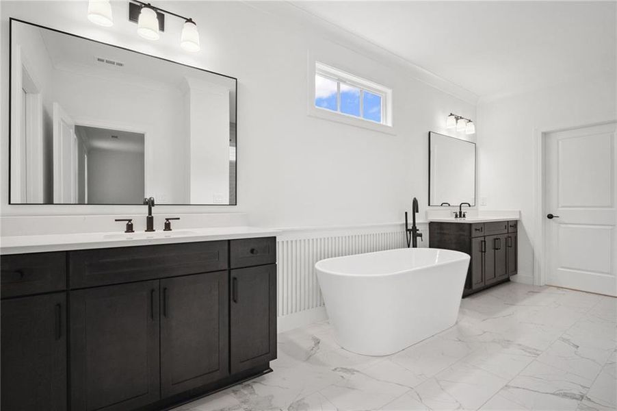 Furnished interior view inside a new home in Lakeside at River Green, Canton (Image 14).