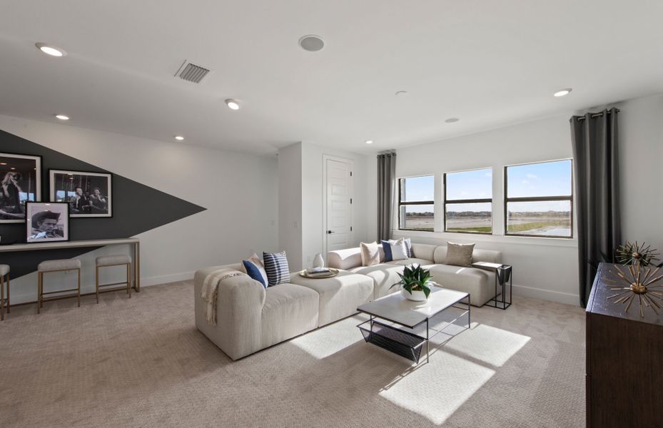 Ample natural light on 2nd floor of home