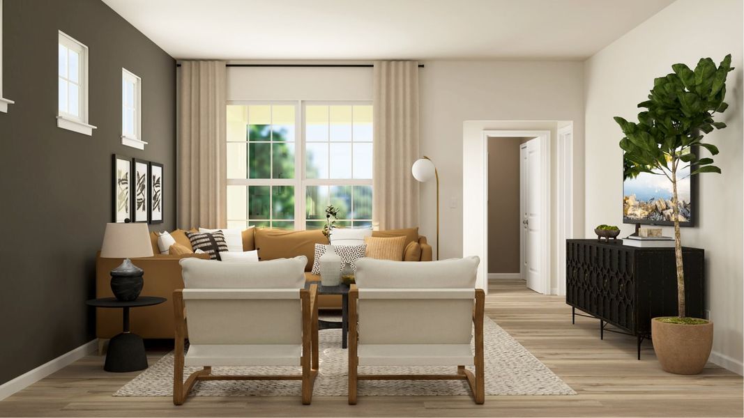 Representative furnished interior of a home built from the Cypress by Lennar in Elizabeth: Arbor, Fort Mill (Image 16).