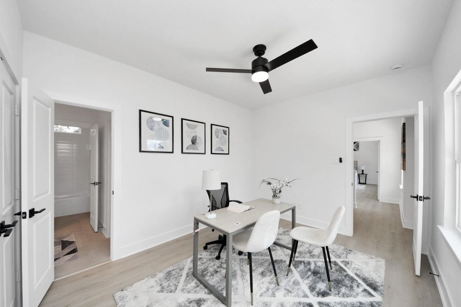 Furnished interior view inside a new home in , Houston (Image 34).