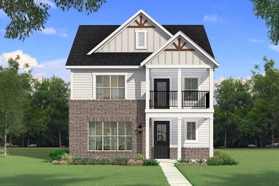 Representative exterior photo of a completed home built from the Blanco by Mattamy Homes in Bayside, Rowlett, TX (Image 2). Representative exterior photo of a completed home built from the Blanco by Mattamy Homes in Bayside, Rowlett, TX (Image 2).