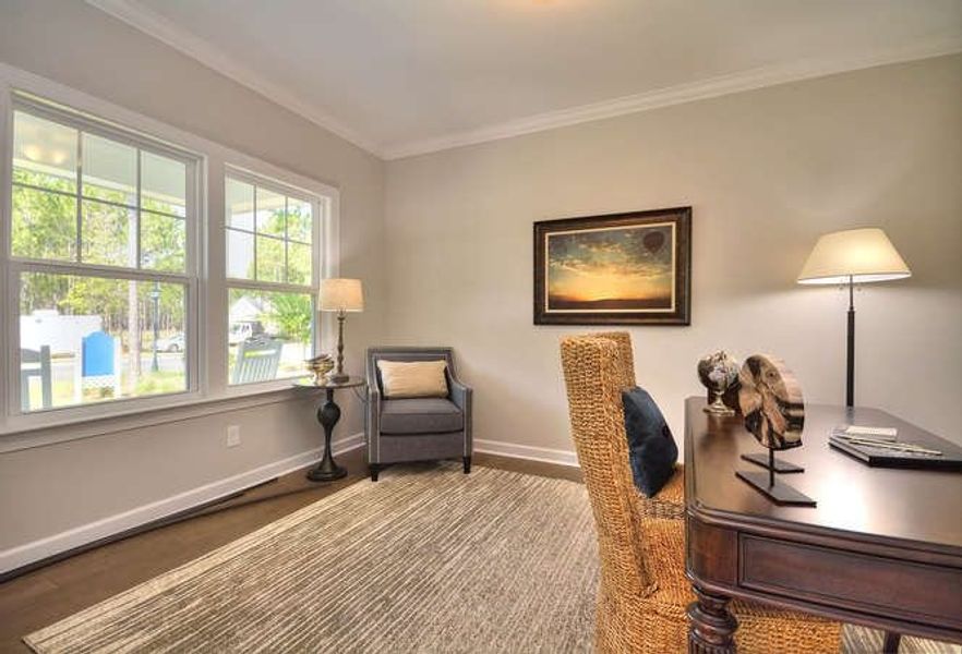 Representative furnished interior of a home built from the Hardwick by True Homes in Edgewater - Harbor Pointe, Lancaster (Image 13).